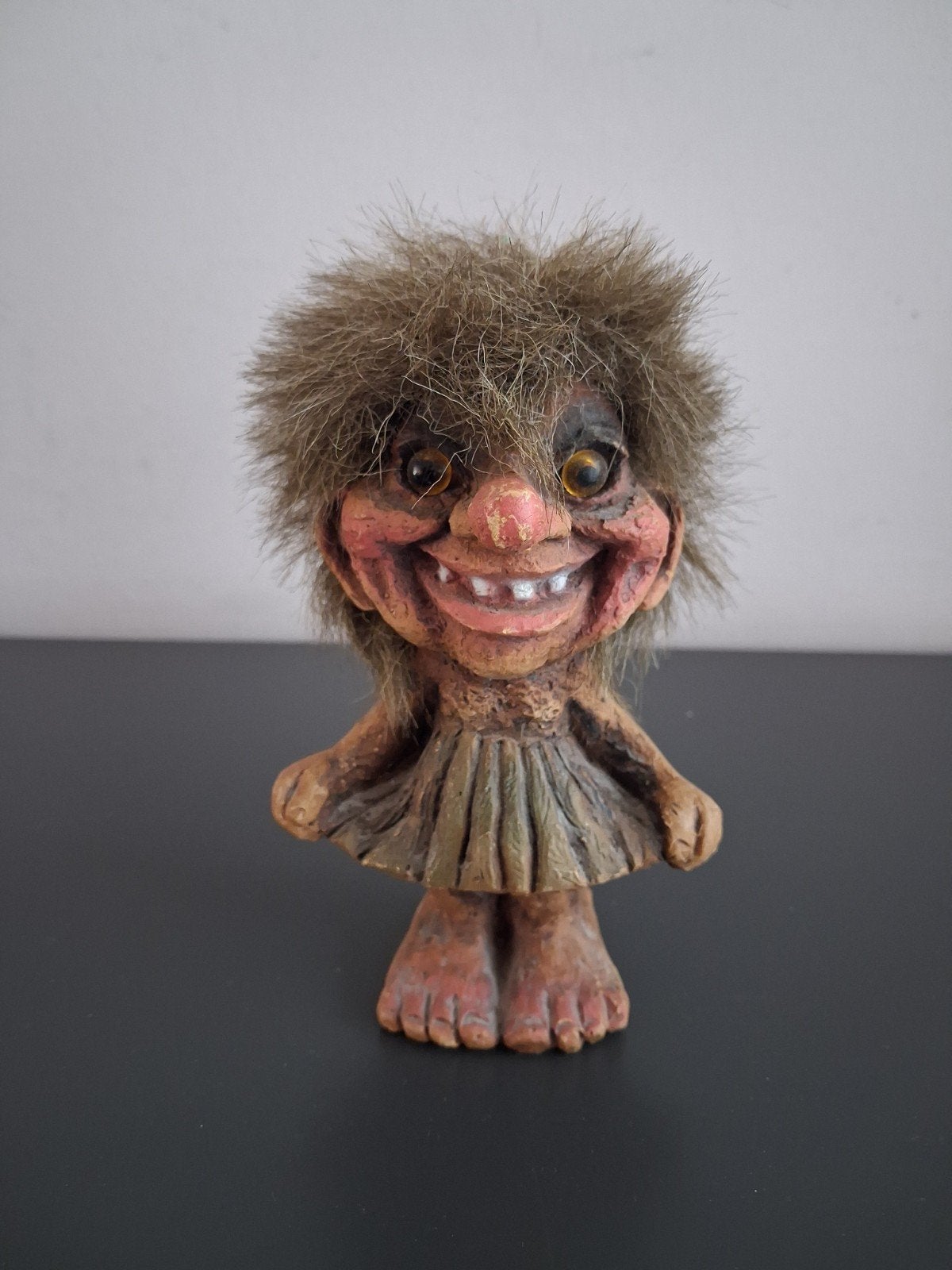 Vintage Noorse Troll Figuur NyForm Trol kabouter kabouterpad, Ophalen of Verzenden, Gebruikt
