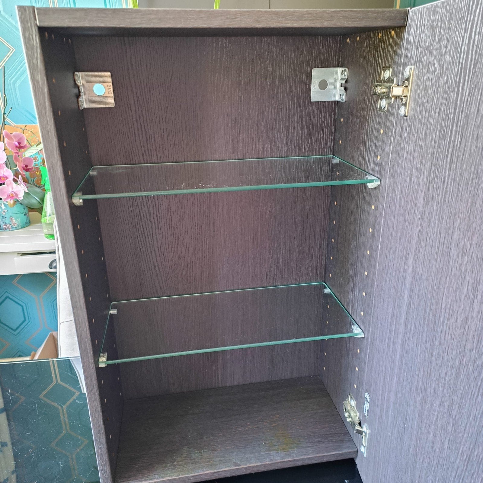 mooi badkamerkastje met spiegel, Ophalen, Hout, Overige typen