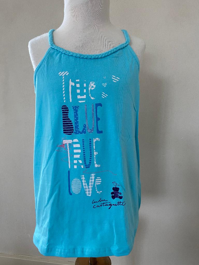 LULU CASTAGNETTE shirt / top NIEUW lichtblauw 158 / 164 ZA, Meisje, Nieuw, Ophalen of Verzenden, Shirt of Longsleeve