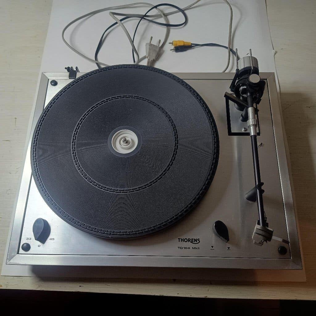 Thorens platenspeler TD166 MKII / opknapper, Ophalen of Verzenden, Gebruikt, Platenspeler, Thorens