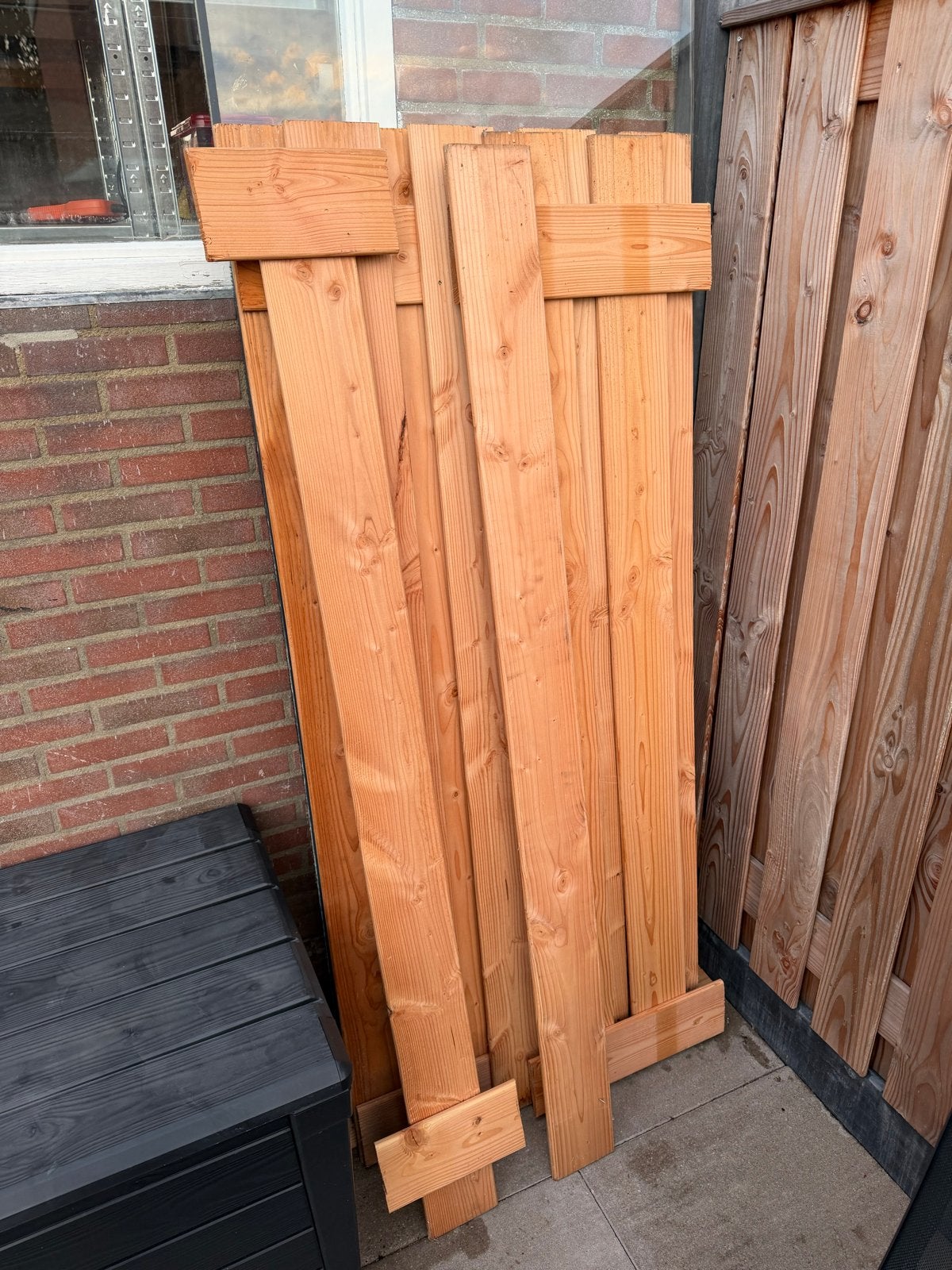 Schuttingplanken douglas, Tuin en Terras, Schuttingen, Ophalen, Minder dan 3 meter, Hout, 1 tot 2 meter