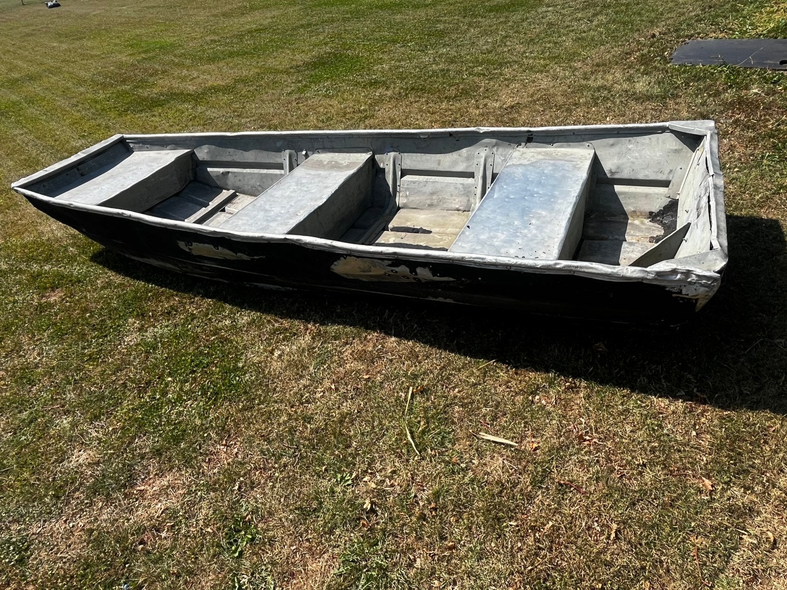 Aluminium platbodem 3,5m bij 1,30m, Watersport en Boten, Ophalen, Gebruikt, Overige typen