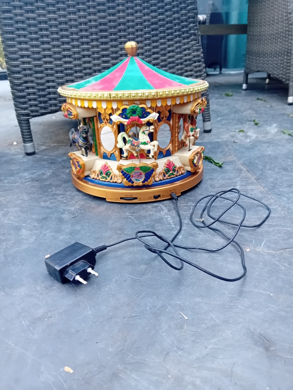 Muzikale Kerst Carrousel met Licht en Beweging, Diversen, Ophalen, Gebruikt