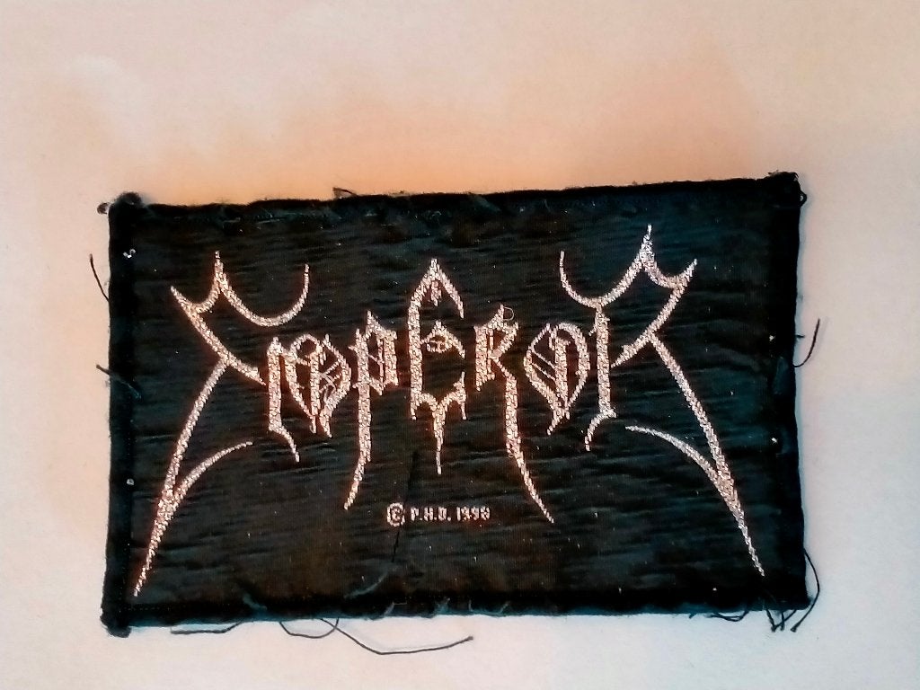 Emperor black metal muziek patch kleding embleem RARE, Verzamelen, Muziek, Artiesten en Beroemdheden, Verzenden, Gebruikt, Kleding