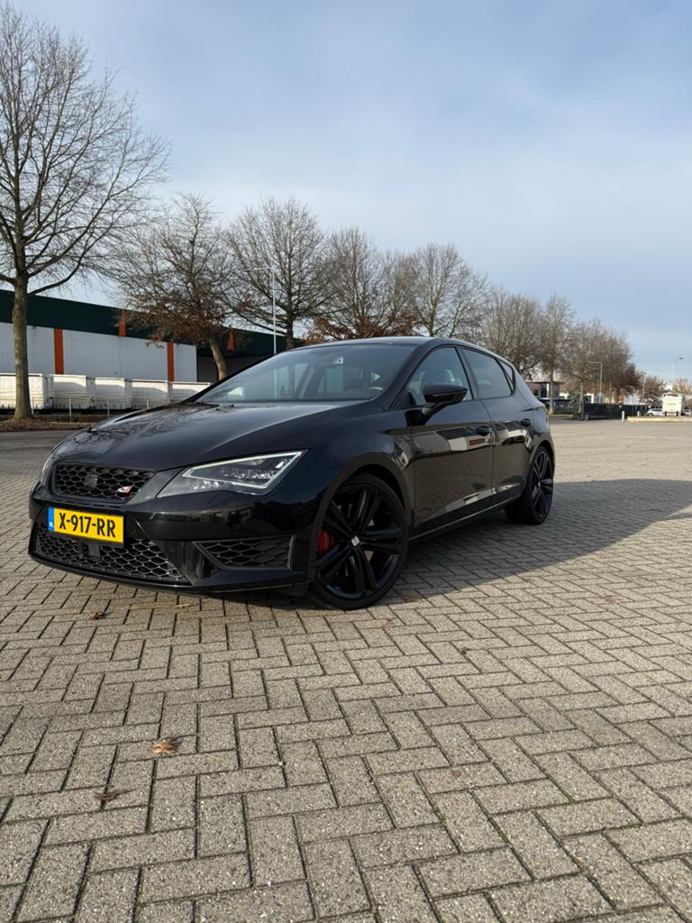 Seat Leon 2.0 TSI 206KW DSG 2015 Zwart, Auto's, Euro 5, 15 km/l, 1321 kg, Zwart