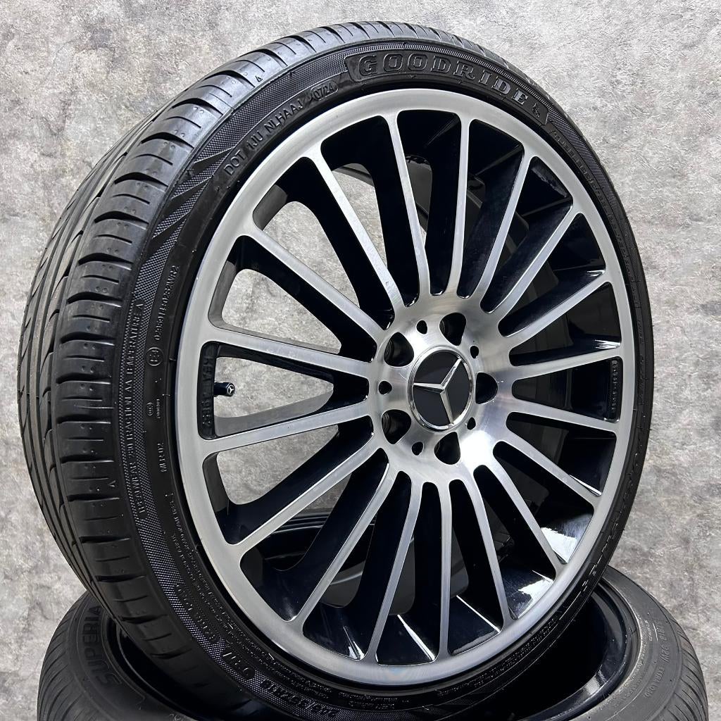 18 inch Keskin velgen + zomerbanden Mercedes A B C CLA, 18 inch, Banden en Velgen, Ophalen of Verzenden, Personenwagen