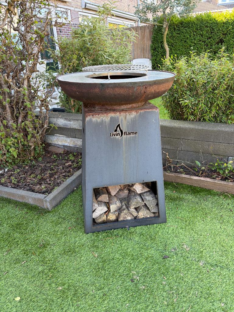 Livin flame barbecue, Ophalen, Gebruikt, Vrijstaande haard, Overige soorten