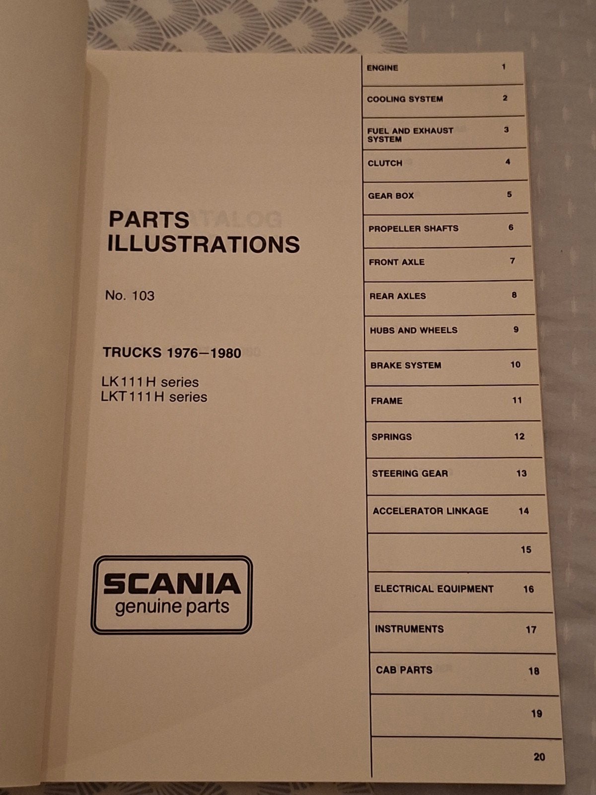 Scania LKT 111 Onderdelen Boek, Ophalen of Verzenden, Auto's