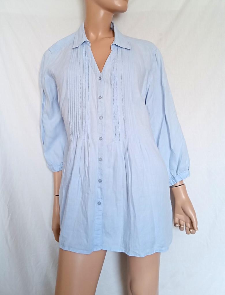 PIA JESSEN LINNEN Blouse , Maat 44, Kleding | Dames, Blouses en Tunieken, Ophalen of Verzenden, Zo goed als nieuw, Maat 42/44 (L)