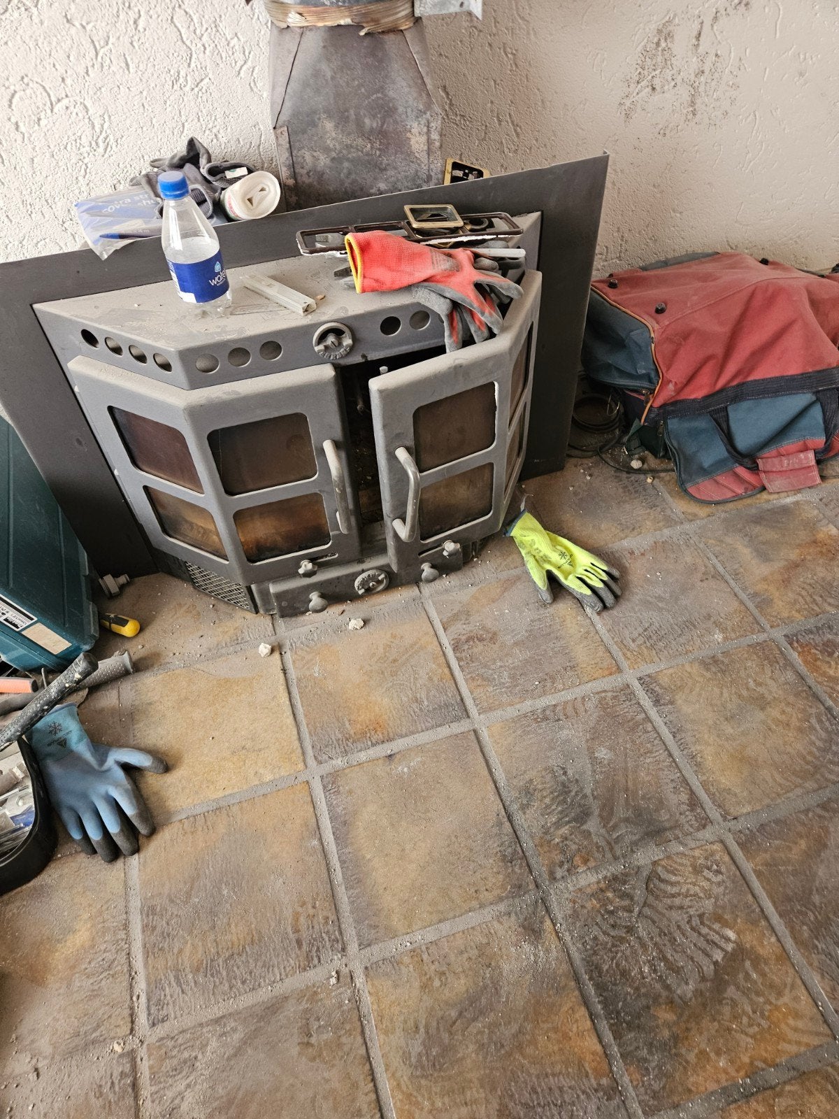 Te koop houtkachel, Huis en Inrichting, Haarden, Ophalen, Gebruikt, Vrijstaande haard, Houthaard