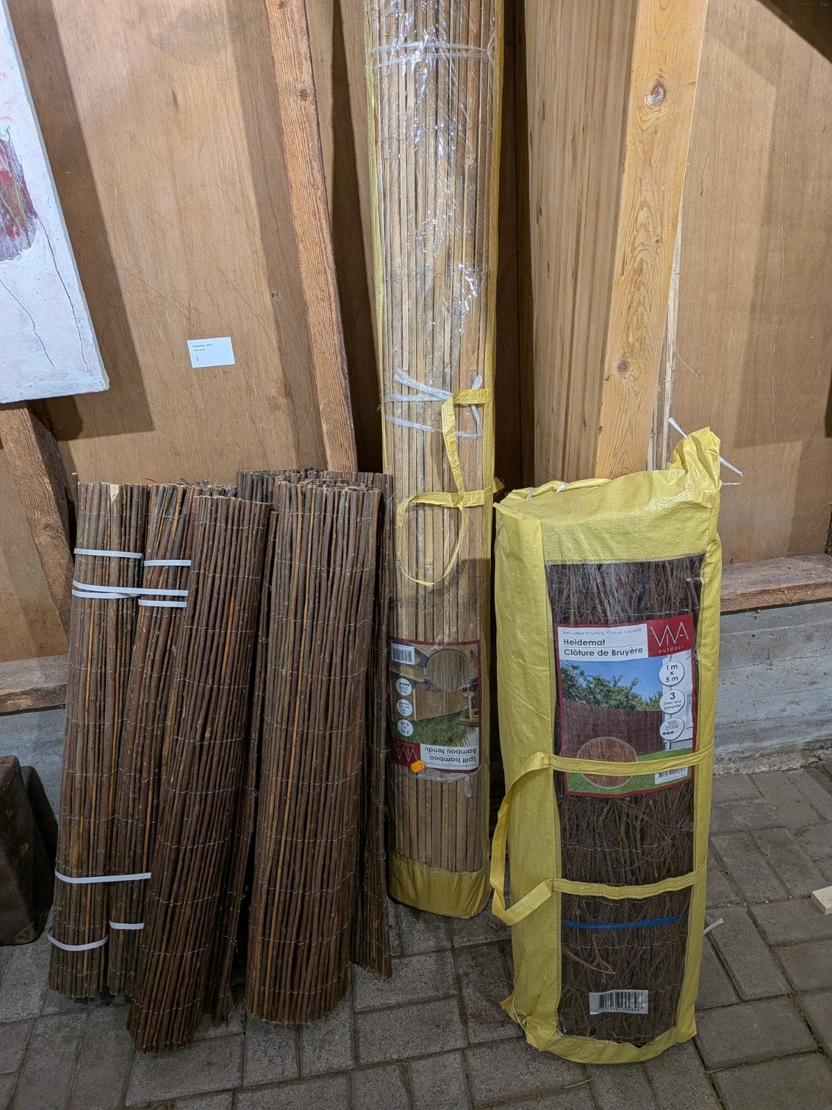 Nieuwe heidematten en bamboematten voor tuinafscheiding, Tuin en Terras, Ophalen of Verzenden