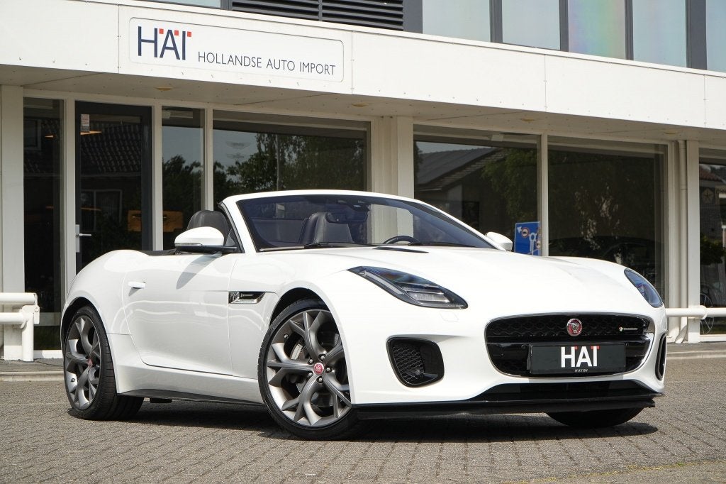 Jaguar F-Type 2.0T R-Dynamic Convertible (bj 2018), Auto's, Jaguar, Achterwielaandrijving, 4 cilinders, Cabriolet, Wit
