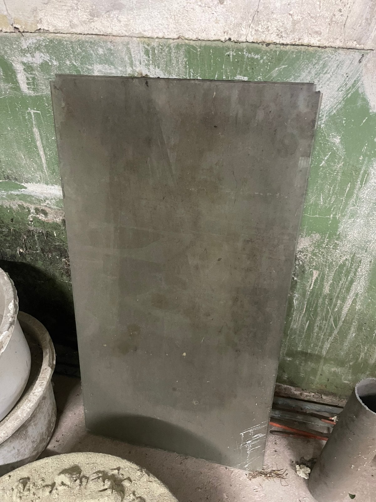 Glasplaat 2x 58x108cm ca 4mm dik, Ophalen
