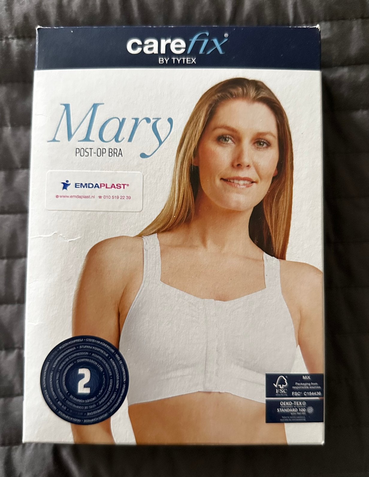 Mary post op bh van Carefix, nieuw in doos. Maat L, Sport en Fitness, Gezondheidsproducten en Wellness, Zo goed als nieuw, Overige typen