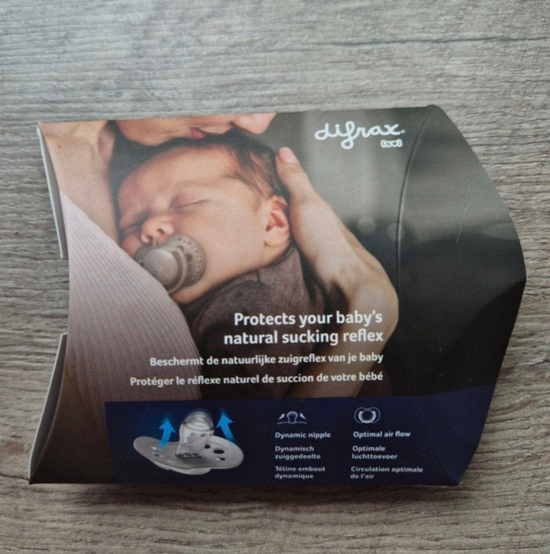 Difrax Fopspeen Natural Sucking Reflex, Ophalen of Verzenden, Nieuw