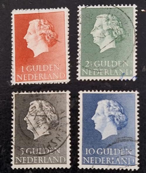 Nederland 1954-1957 - nvph  637-640  - Koningin Juliana   Ba, Ophalen of Verzenden, Na 1940, Gestempeld