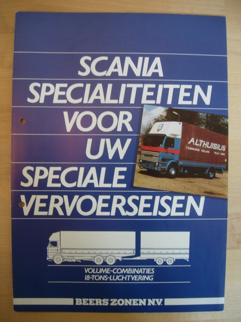 Scania Volume Transport Brochure 1984 - 112, Ophalen of Verzenden, Zo goed als nieuw, Overige merken, Scania