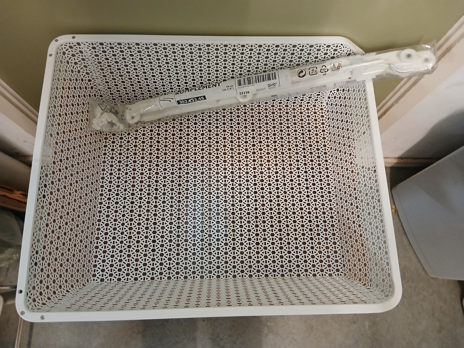 IKEA Komplement mand incl geleiders,  nieuw!, Huis en Inrichting, Ophalen, Nieuw, 50 tot 100 cm, Minder dan 100 cm