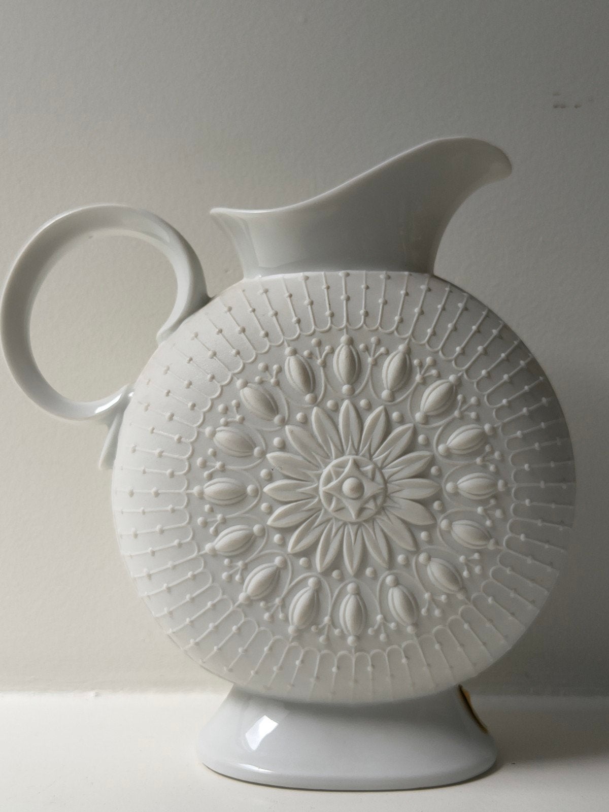 Krautheim Rosetta porcelein Biscuit Vaas Jaren 60, Antiek en Kunst, Antiek | Vazen, Ophalen of Verzenden