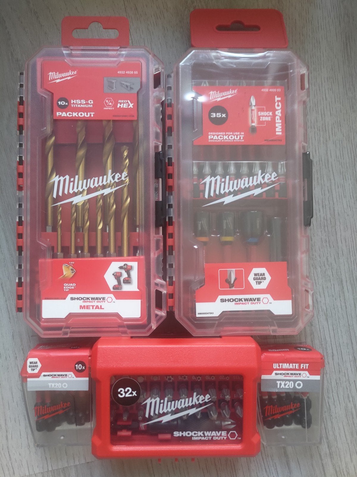 Milwaukee Boor- en Bitset - Nieuwstaat, Doe-het-zelf en Verbouw, Gereedschap | Handgereedschap, Ophalen of Verzenden, Nieuw, Bitset