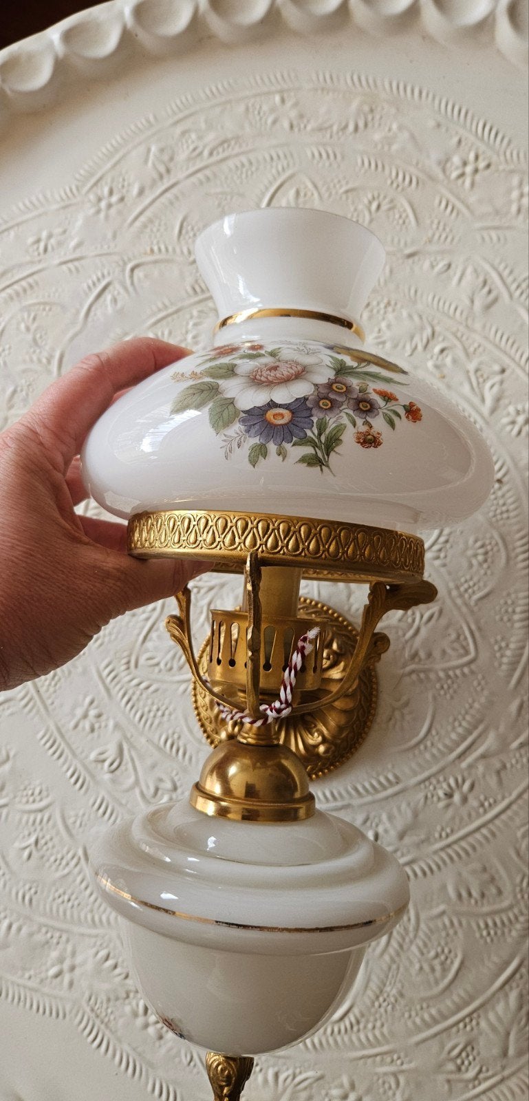 Schattig wandlampje kelk met flowerpower, Huis en Inrichting, Ophalen of Verzenden