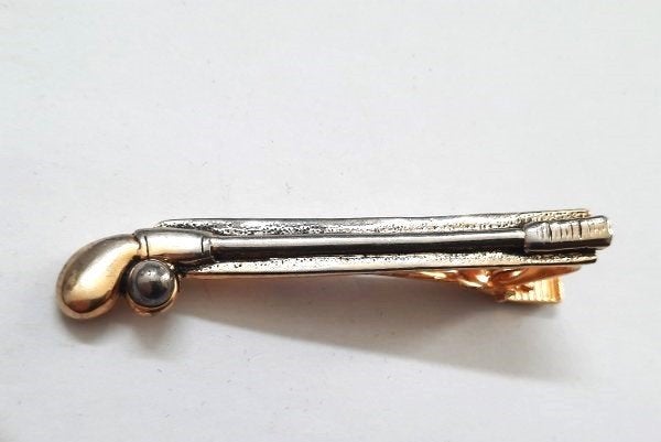 Prachtige vergulde dasklem, clip golfstick en balletje (6917, Ophalen, Zo goed als nieuw