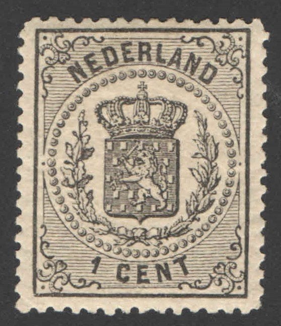 Nederland NVPH nr 14 ongebruikt Rijkswapen 1869, Ophalen of Verzenden, T/m 1940, Postfris