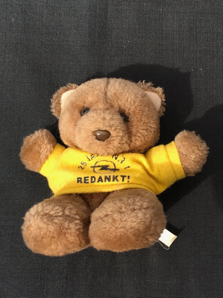 Vintage Opel Teddybeer - 25 Jaar Nr. 1 Bedankt!, Ophalen of Verzenden, Gebruikt, Stoffen beer, Overige merken