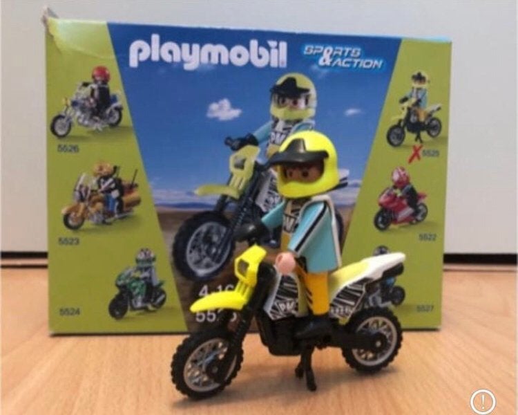 Playmobil set dirt bike, Complete set, Voertuig, Ophalen of Verzenden, Zo goed als nieuw