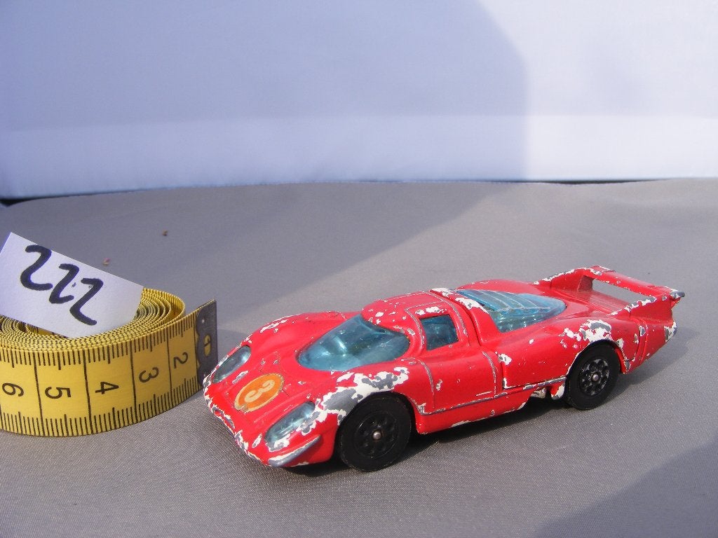 Porsche 917 corgi toys whizzwheels 385,1970-1976 rood (222), Ophalen of Verzenden, Gebruikt, Auto, Corgi