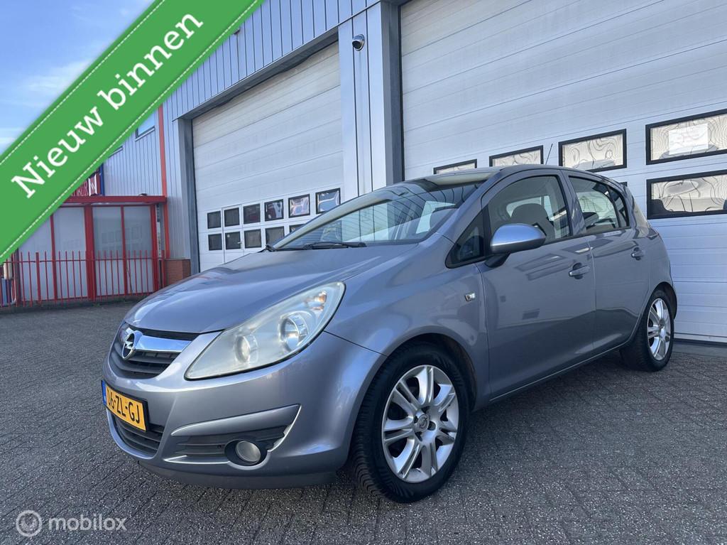 Opel Corsa 1.4-16V Enjoy/5-Drs/Airco/Cruise/LM Velgen/NAP, Voorwielaandrijving, 1063 kg, Gebruikt, 4 cilinders