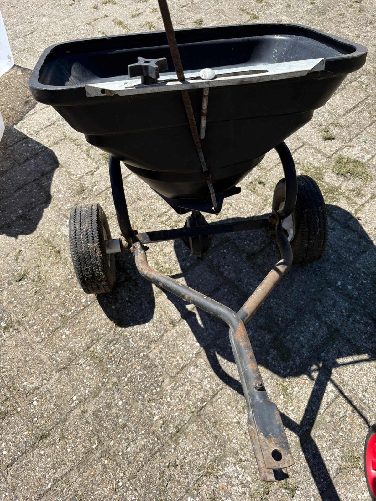 Turfmaster strooier mest, Ophalen, Gebruikt, Handmatig, Tweewielig