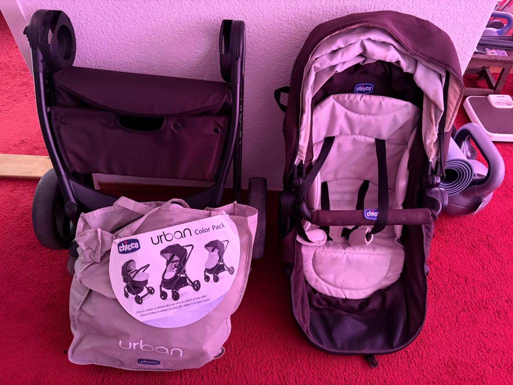 Nette Chicco Urban kinderwagen met autostoel, Kinderen en Baby's, Kinderwagens en Combinaties, Ophalen of Verzenden, Zo goed als nieuw