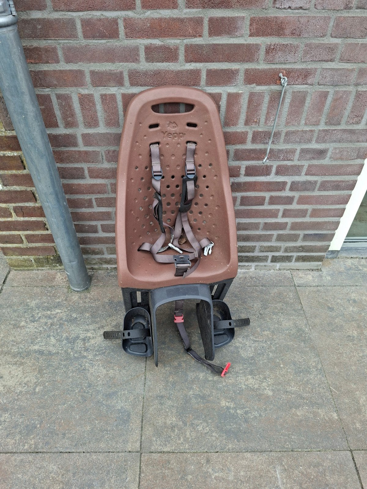 Yepp Achterzitje Bruin - Comfortabel en Veilig, Achterzitje, Yepp, Ophalen, 15 t/m 25 kg