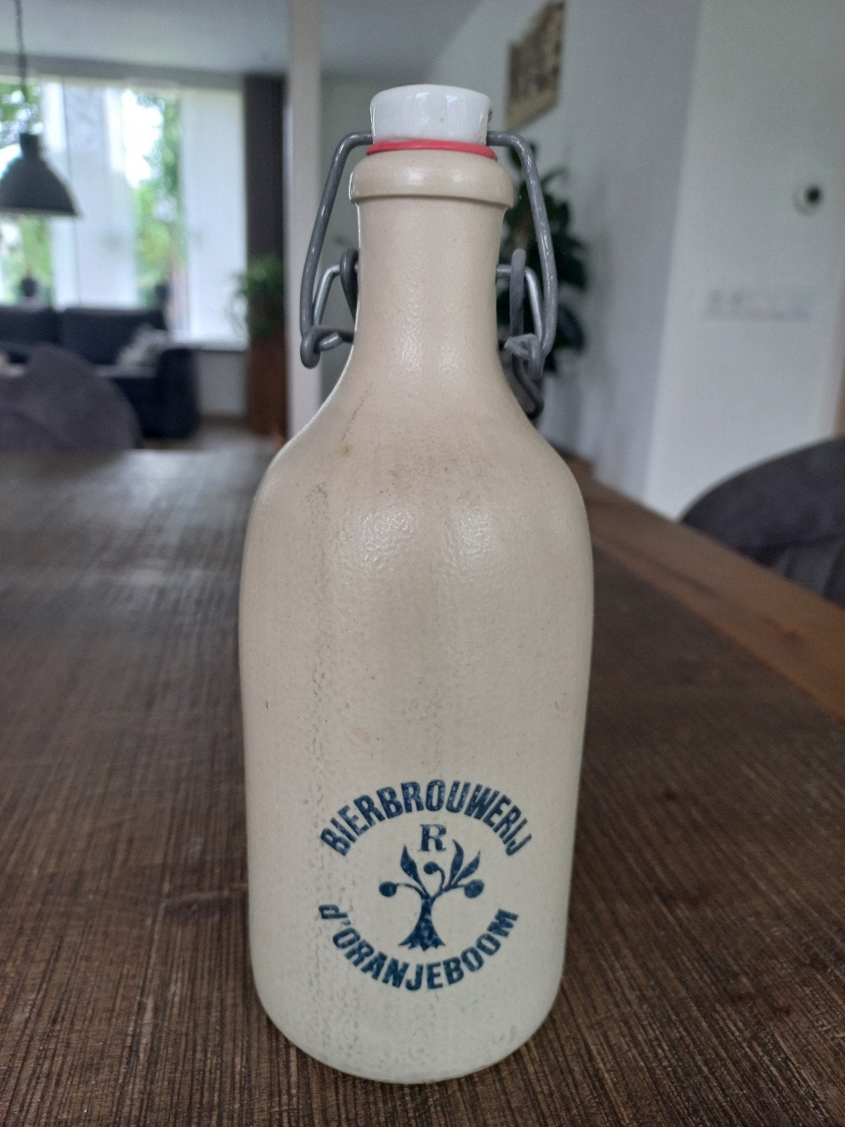 Vintage Bierbrouwerij D'Oranjeboom stenen fles 0.5L, Verzamelen, Biermerken, Ophalen of Verzenden