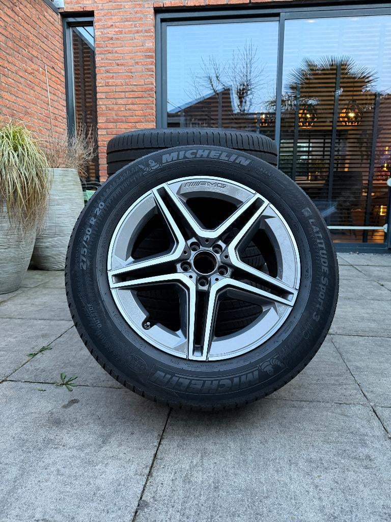 Mercedes AMG GLE 20 inch Velgen + Michelin (275/50 R20) ZGAN, Ophalen, Gebruikt, Velg(en), 275 mm