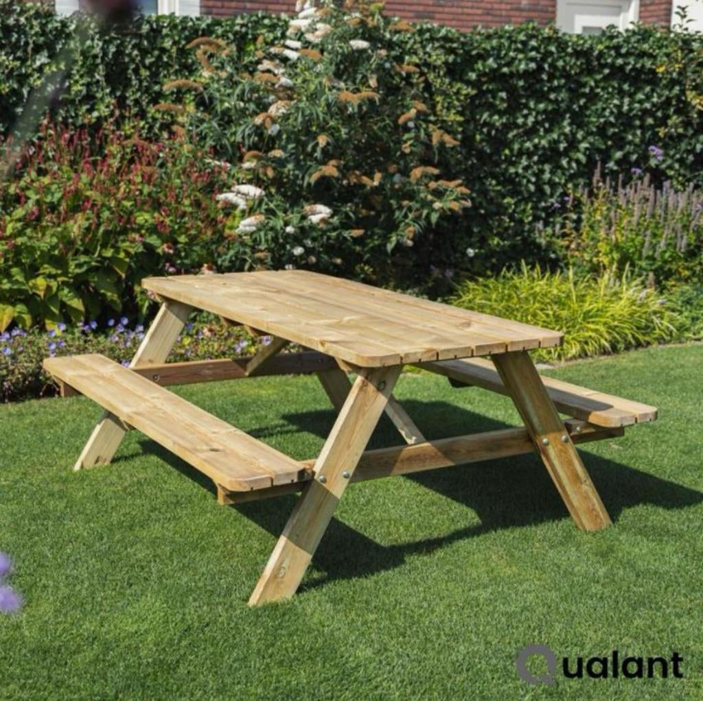 Sterke en Nieuwe Picknicktafels, Tuin en Terras, Picknicktafels, Nieuw, Ophalen of Verzenden, Inklapbaar, Rechthoekig