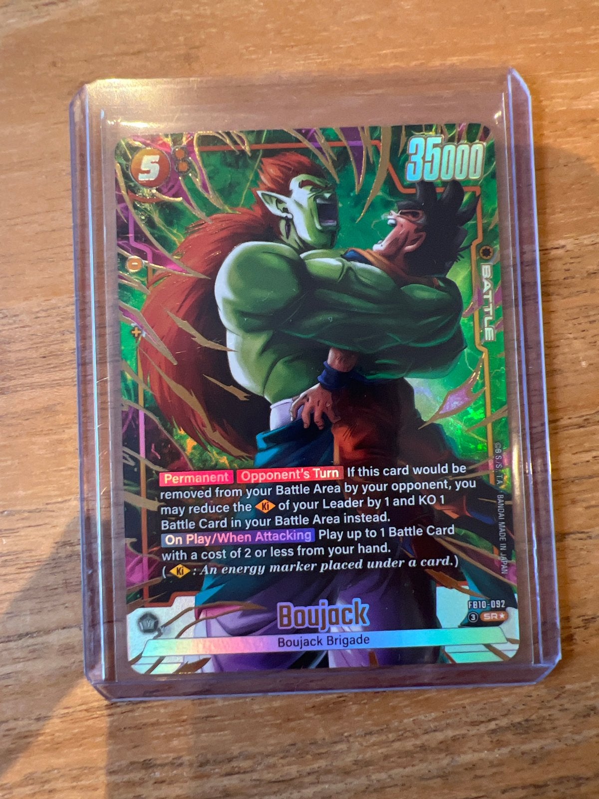 Dragon Ball Super Card Game FB10-092 SR Boujack, Ophalen of Verzenden, Zo goed als nieuw