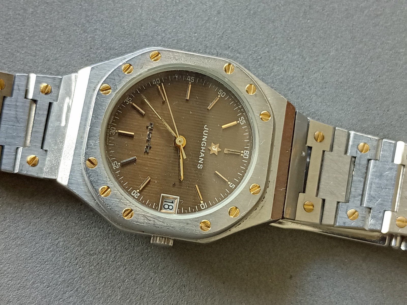 Junghans Quartz horloge, Royal Oak - Vintage herenhorloge, Ophalen of Verzenden, Gebruikt