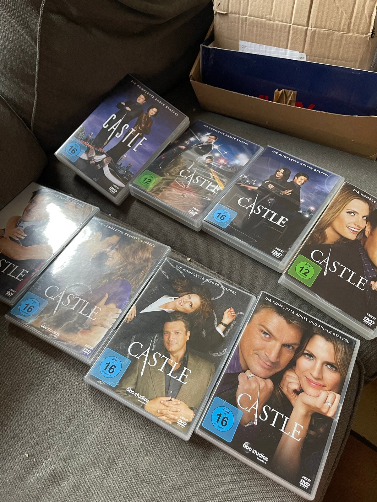 Castle Complete Serie DVD Box - Seizoen 1 t/m 8, Vanaf 16 jaar, Nederlands, Zo goed als nieuw, Complete serie
