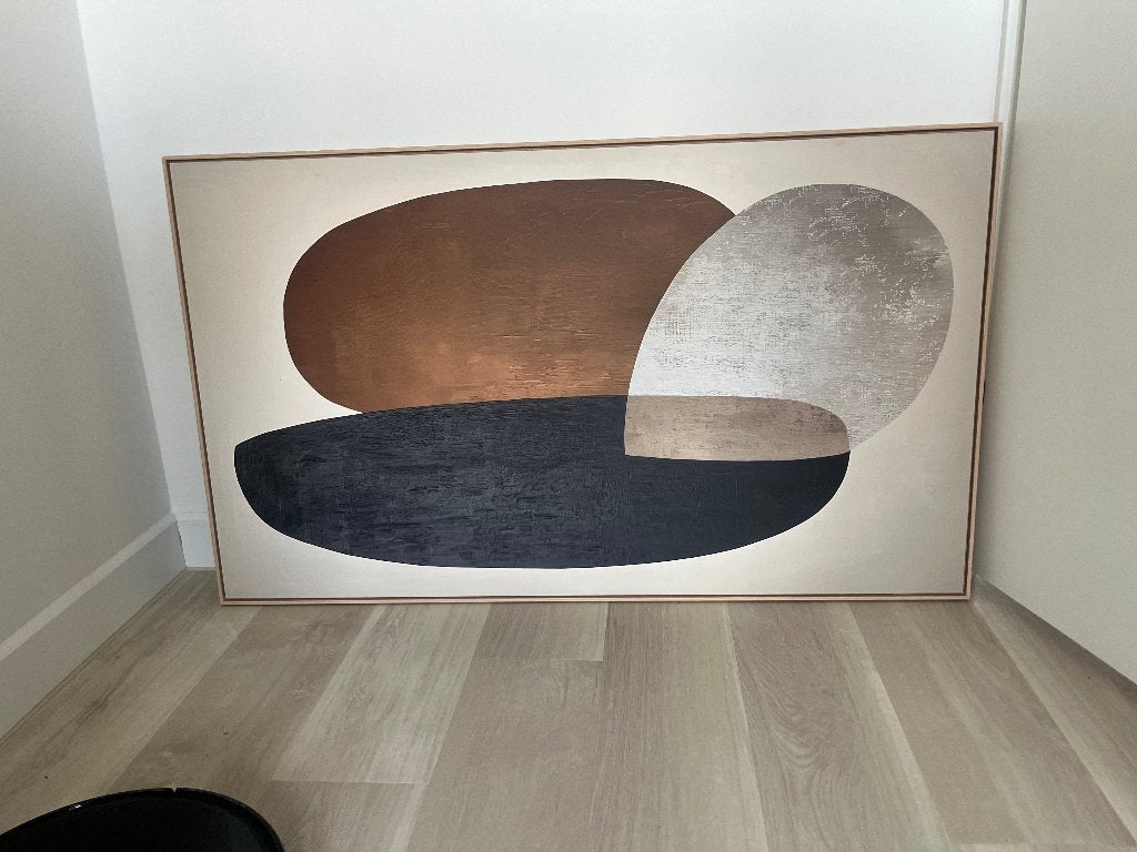 Abstract schilderij, Ophalen