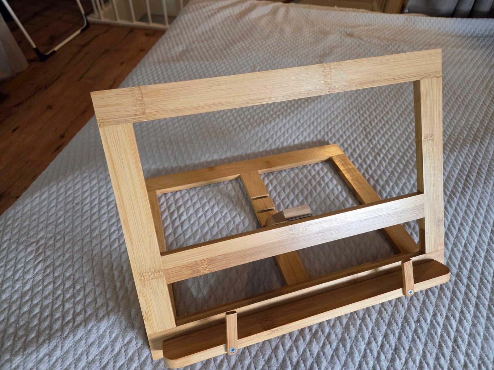 Inklapbare houten tablet- of boekhouder, Ophalen of Verzenden