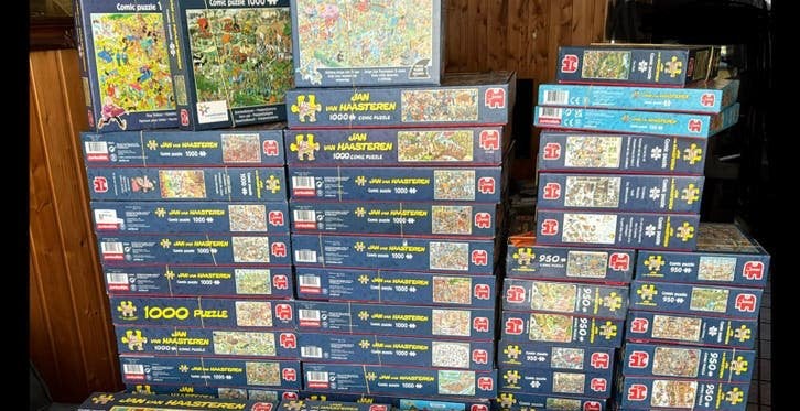 Jan van Haasteren zgan en nieuw uiteraard compleet, Ophalen, 500 t/m 1500 stukjes, Zo goed als nieuw, Legpuzzel