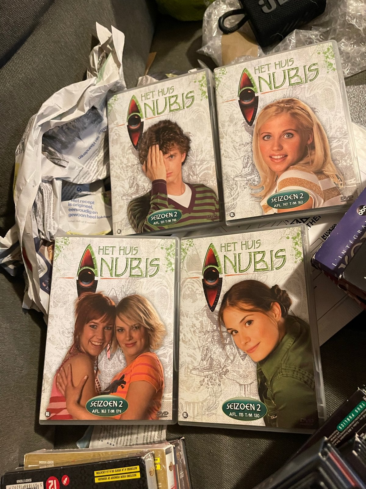 Het Huis Anubis DVD Boxen - Seizoen 2 (Deel 1, 2, 3, 4), Cd's en Dvd's, Dvd's | Tv en Series, Gebruikt, Alle leeftijden, Ophalen of Verzenden