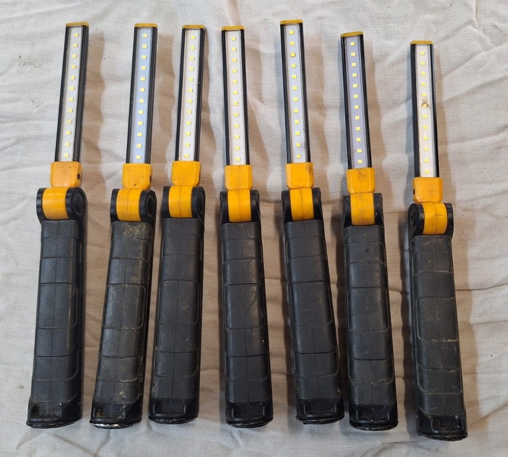 Set van 7 LED werklampen, Ophalen, Gebruikt, Minder dan 50 watt, Lamp
