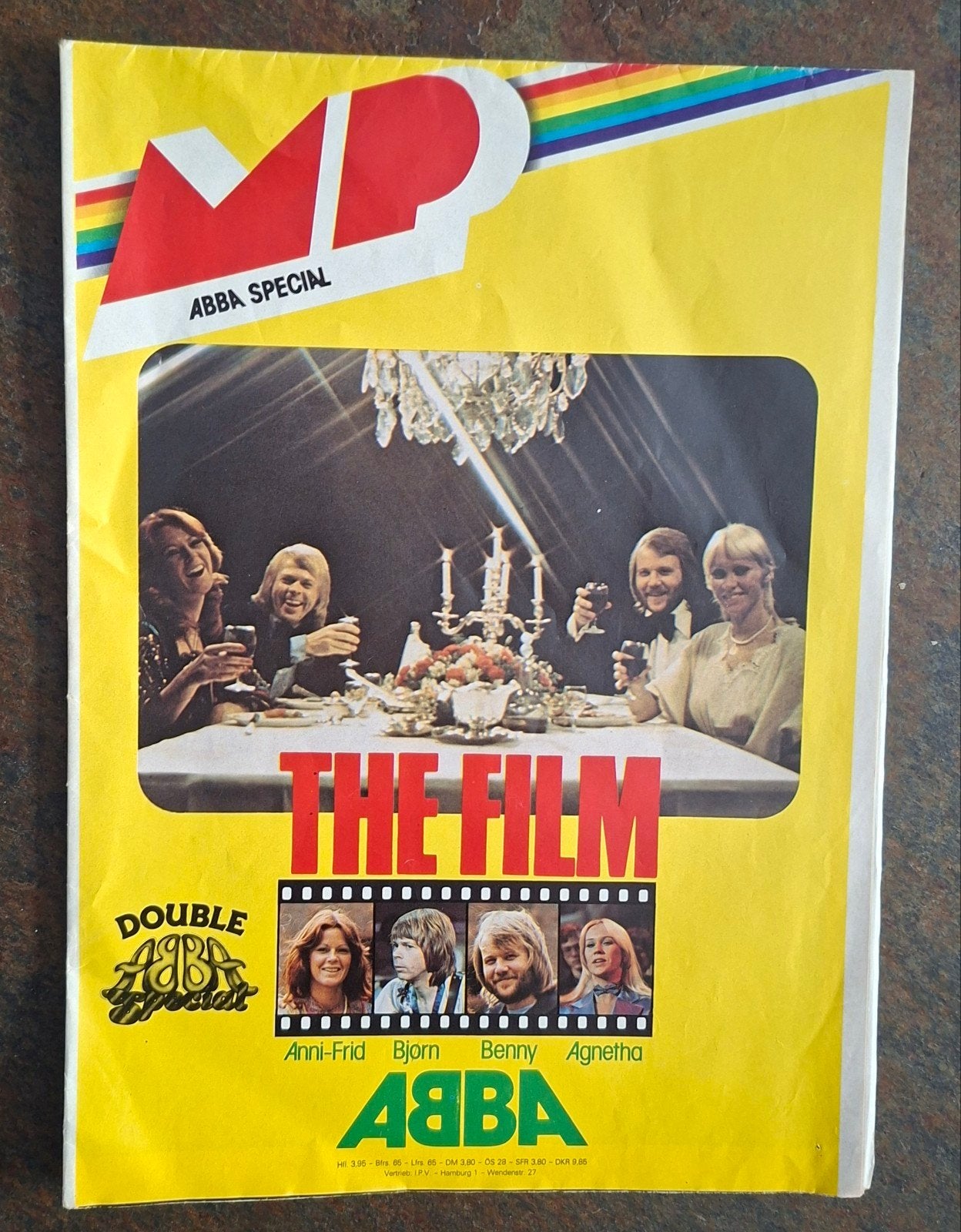 ABBA poster special ( MP) Muziek Parade  ABBA the Film 1978, Ophalen of Verzenden, Zo goed als nieuw, Boek, Tijdschrift of Artikel