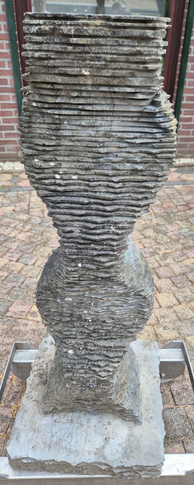 natuur/hardstenen fontein, Tuin en Terras, Waterpartijen en Fonteinen, Ophalen, Gebruikt, Hardsteen, Fontein