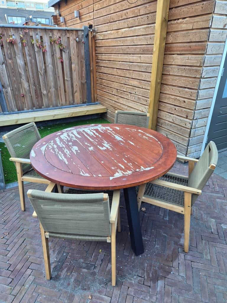 Ronde tuintafel 130cm, Tuin en Terras, Ophalen, Overige materialen