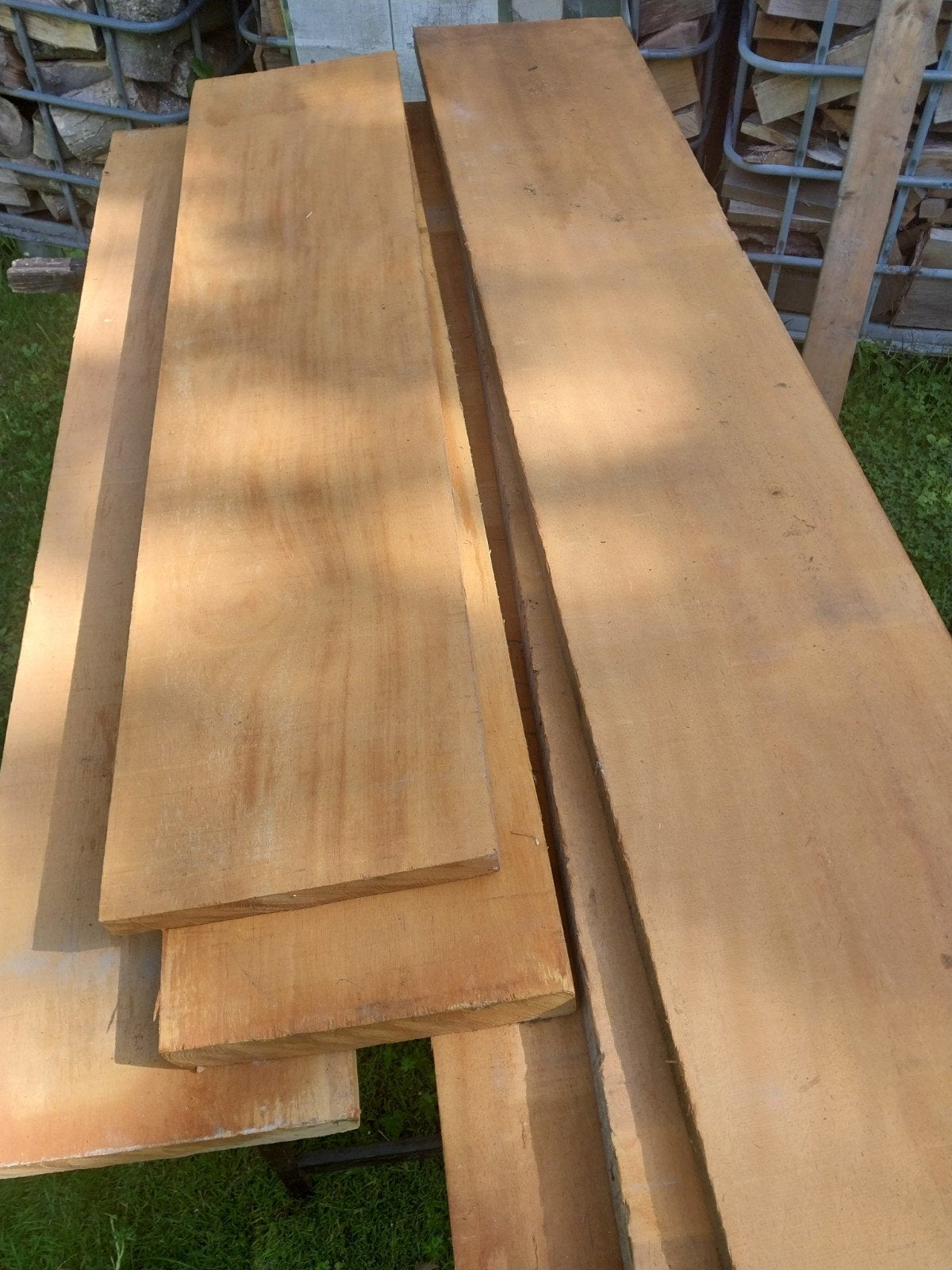 Ongeschaaft bilinga hout, Ophalen, 50 mm of meer, Balk, Minder dan 200 cm