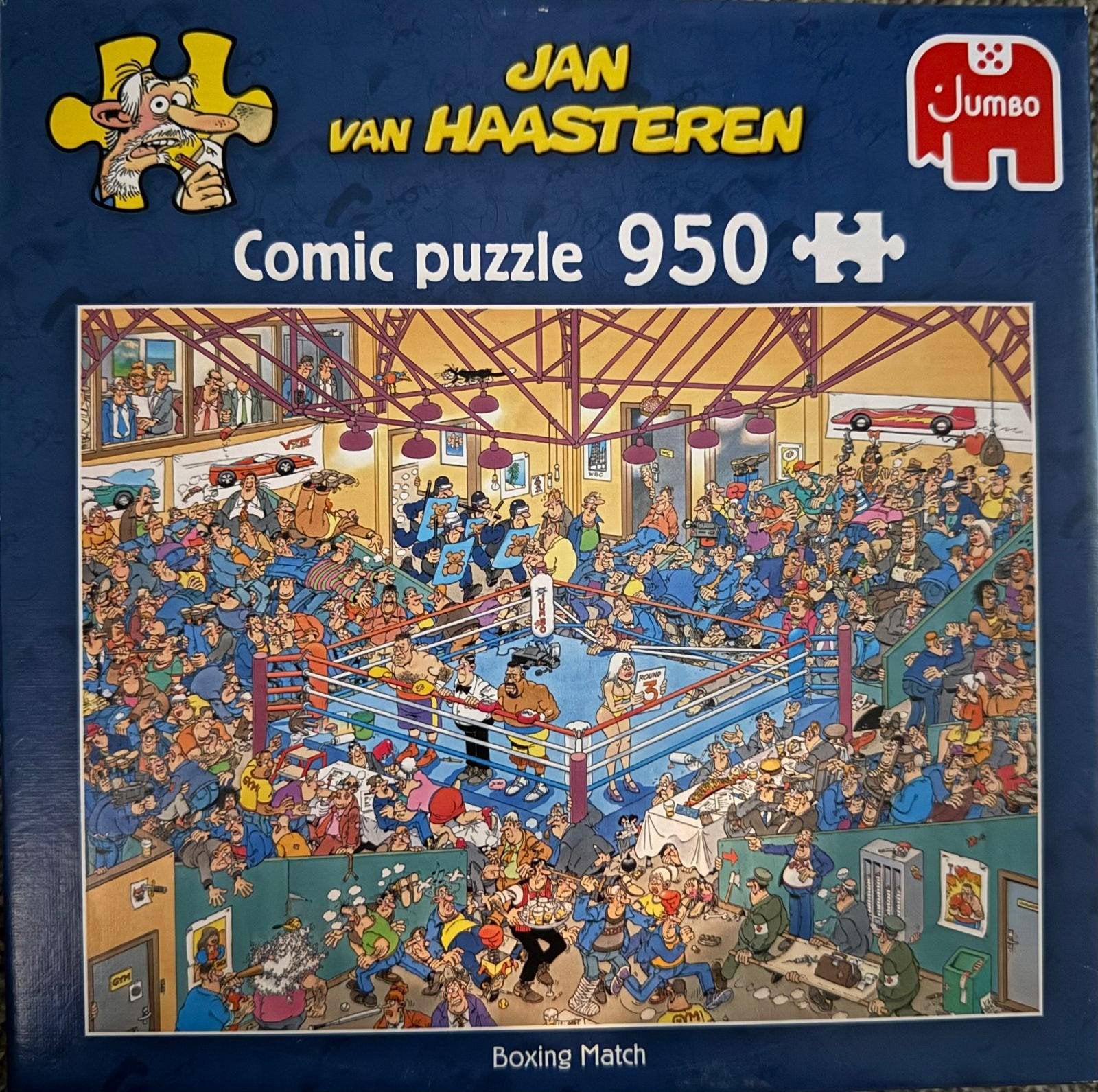 Jan van Haasteren puzzel 950 stukjes "Boxing Match", Ophalen of Verzenden, 500 t/m 1500 stukjes, Zo goed als nieuw